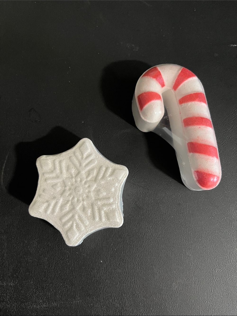 Holiday Snowflake & Candy Cane Bath Bombs